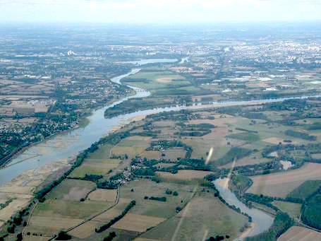 Carte de la localisation d'Angers