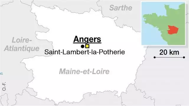 Carte de la localisation de Saint-Lambert-la-Potherie